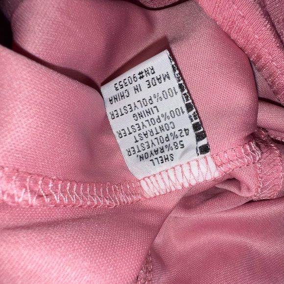 J Gee Pink Tiered Maxi Ruffled V Neck Dress Short Sleeve Boho Cottagecore 1X - Picture 8 of 8